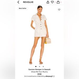 Show me your MuMu Cannon Romper in white